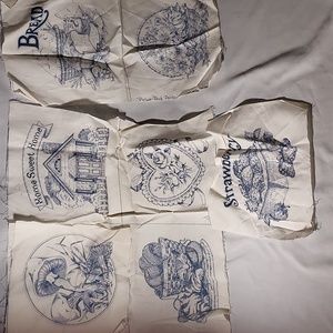 VIP Cranston Print Works Panels Blocks 8" Picture Book Patches Set of 8 Vintage
